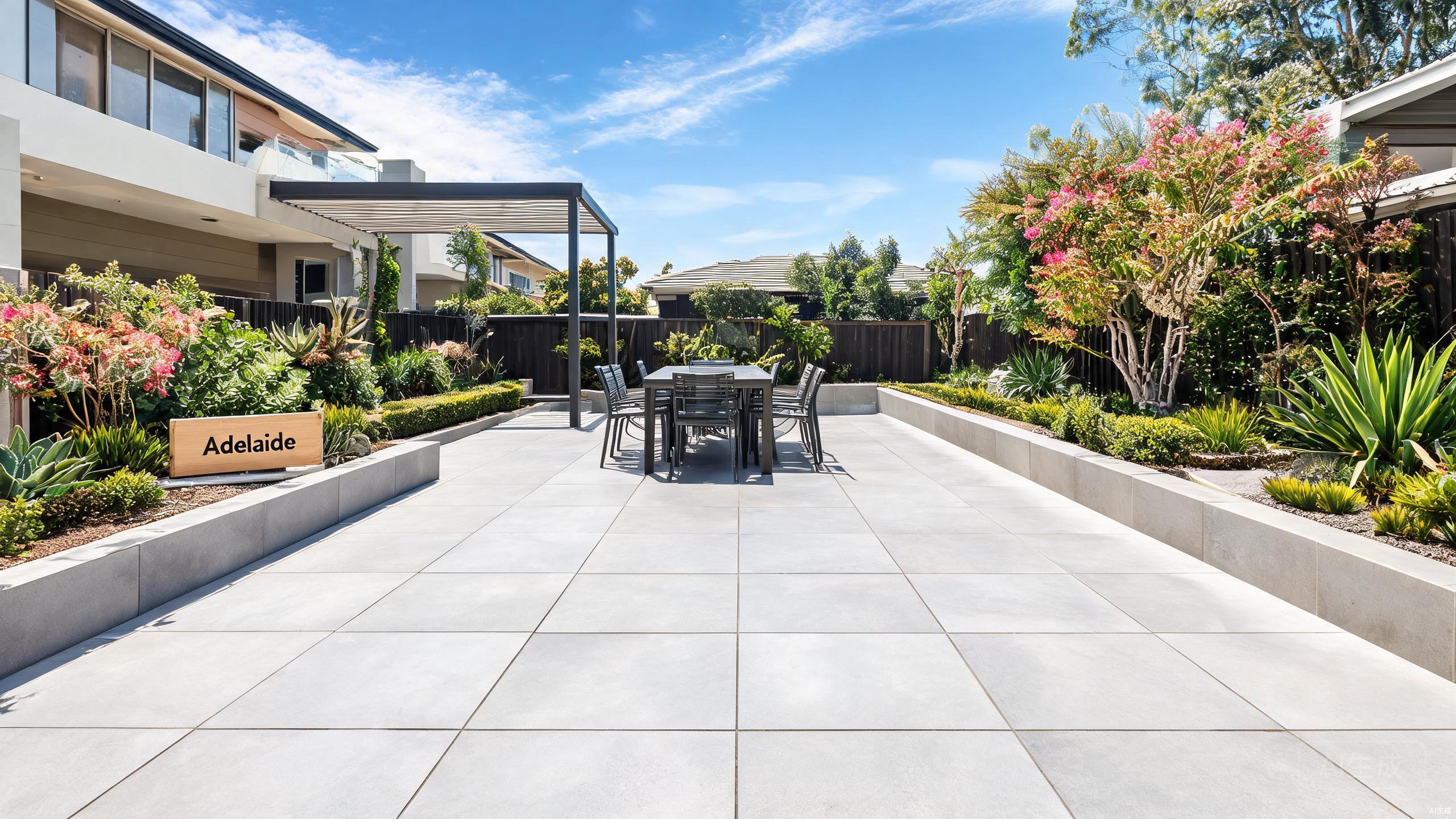Outdoor patio tiling