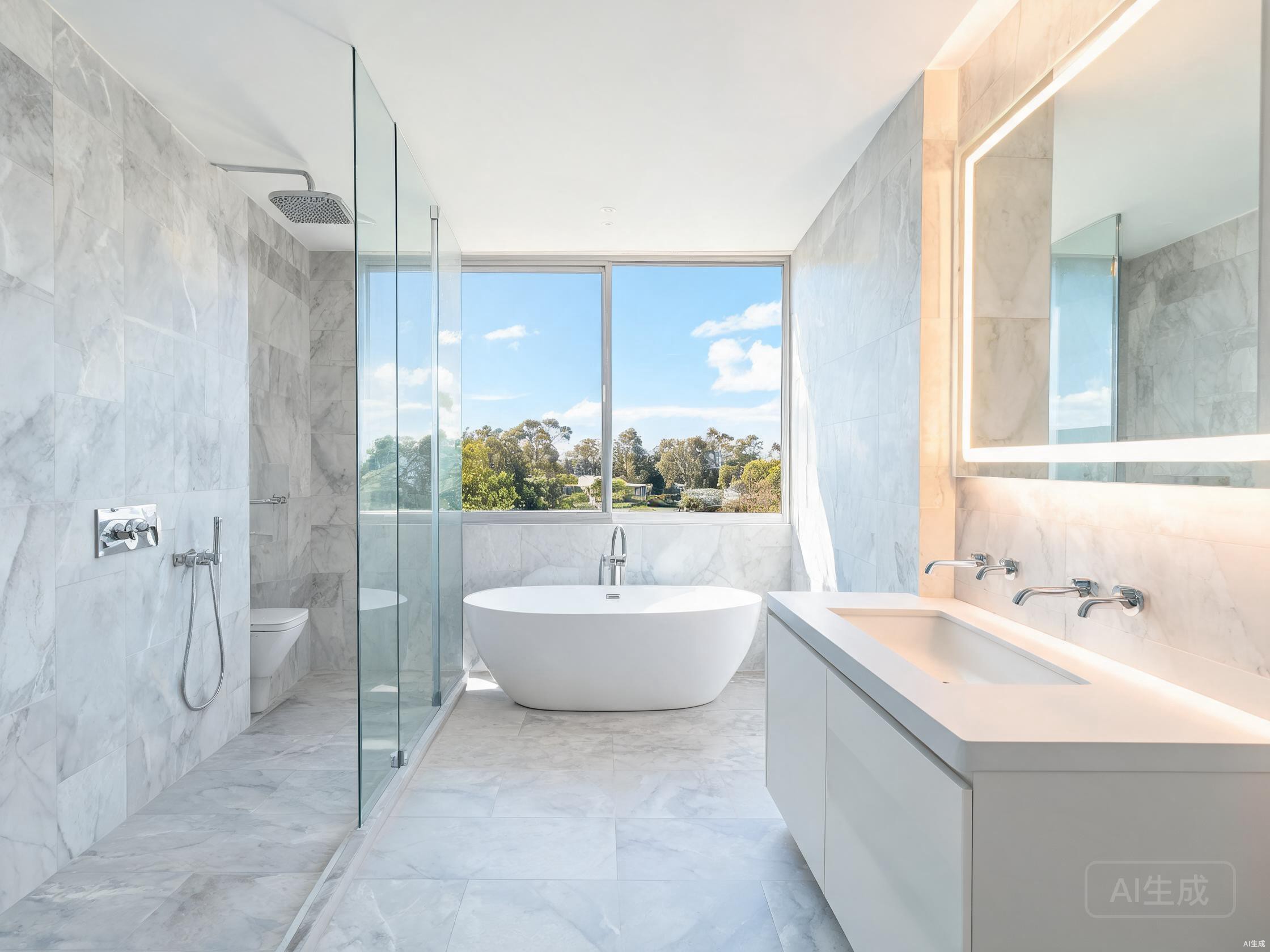 Luxury bathroom tiling